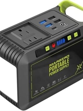 Marbero Portable Power Supply – Black and Lime